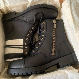 Ugg W Kilmer Black Leather Boots 6